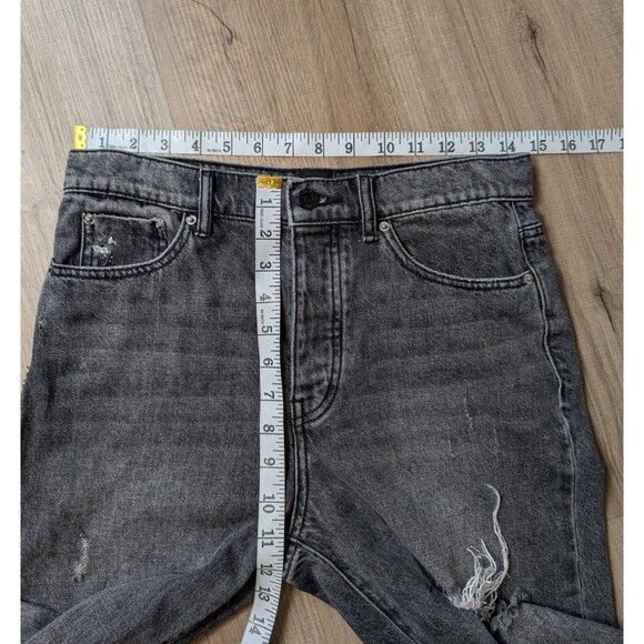 BDG Urban Outfitters Black Slim Straight Size 28 Washed Denim Ripped Jeans Women - Picture 10 of 11